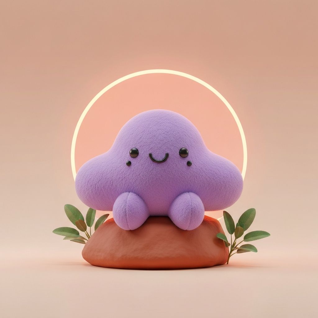 Couchy sitting on a rock with a rising sun behind — earned confidence